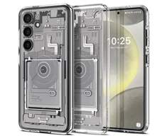 Samsung Galaxy S24 Spigen Ultra Hybrid Crystal Zero One telefono dėklas baltos spalvos