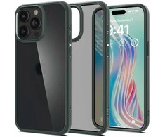 Spigen Ultra Hybrid Matte dėklas skirtas Apple iPhone 15 Pro Max, spalva - Frost Green