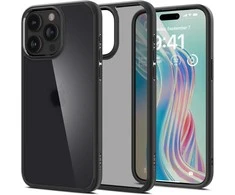 Spigen Ultra Hybrid Matte dėklas skirtas Apple iPhone 15 Pro, spalva - Frost Black