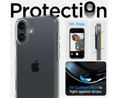 Spigen Ultra Hybrid iPhone 16 – skaidrus telefono dėklas