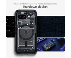 SPIGEN dėklas ULTRA HYBRID MAG suderinamas su MagSafe, skirtas GOOGLE PIXEL 9A zero one juodas