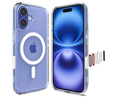 „Spigen Ultra Hybrid“ „T“ „MagSafe“ dėklas iPhone 16 telefonui – Baltas