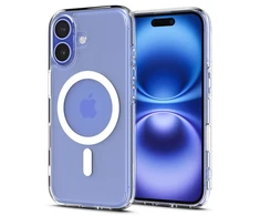 „Spigen Ultra Hybrid“ „T“ „MagSafe“ dėklas iPhone 16 telefonui – Baltas