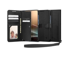 Spigen Wallet "S" Samsung Galaxy S25 Plus – dėklas telefonui juodos spalvos