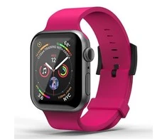 Dėklas Superdry Watchband Apple Watch 38 / 40mm Silikoninis rožinis (41679)