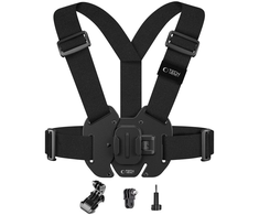 Tech-Protect GA100 Chest Mount do GoPro / DJI – juodos spalvos