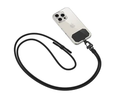 Dirželis telefonui Tech-Protect C5S Rope Crossbody Strap Leash – juodos spalvos