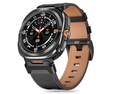Tech-Protect Delta Pro Leather apyrankė Samsung Galaxy Watch Ultra (47mm) – juodos spalvos