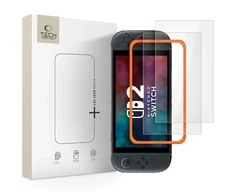 „Tech-Protect Easy Set+“ 2 grūdinto stiklo pakuotė, skirta „Nintendo Switch 2“ – skaidri