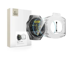 „Tech-Protect Easy Set+“ 2 grūdinto stiklo pakuotė, skirta „Huawei Watch GT 5 Pro 46 mm“ – skaidri.