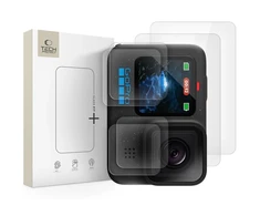 „Tech-Protect Glass Fit+“ 2 paketas, skirtas „GoPro Hero 9 / 10 / 11 / 12“ kameroms - skaidrus