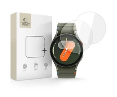 Apsauginis grūdintas stiklas Samsung Galaxy Watch 4 / 5 / 6 / 7 / FE (40 mm) laikrodžiui "Tech-Protect Glass Fit+ 2 vnt."