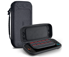 Pilkas dėklas Nintendo Switch 2 žaidimų kompiuteriui „Tech-Protect Hardpouch”