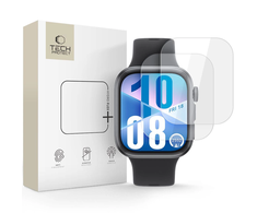 „Tech-Protect Hofi Hydro Flex+“ 2 hidrogelio plėvelių pakuotė, skirta „Huawei Watch Fit 3 / 4“ - skaidri