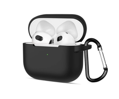 Tech-Protect Icon su karabinu AirPods Pro 1 / 2 – dėklas ausinėms juodos spalvos