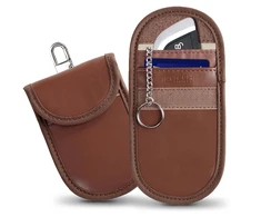 Tech-Protect KLR100 RFID Blocking Car Key – dėklas rudos spalvos