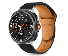 Tech-Protect Leatherfit apyrankė skirta Samsung Galaxy Watch 40/44/46 mm – juodos spalvos