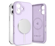 Dėklas Tech-Protect Liquid Silicone Magsafe do iPhone 16 violetinė