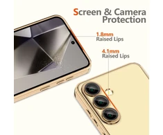 Tech-Protect MagFlex MagSafe Samsung Galaxy A56 5G – dėklas telefonui skaidrus dėklas telefonui aukso spalvos