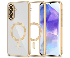 Tech-Protect MagFlex MagSafe Samsung Galaxy A56 5G – dėklas telefonui skaidrus dėklas telefonui aukso spalvos