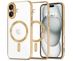 Apple iPhone 16 Tech-Protect MagFlex MagSafe Shiny dėklas telefonui aukso spalvos