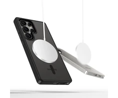 Dėklas Tech-Protect Magmat Magsafe do Galaxy S25 Ultra permatomas juoda