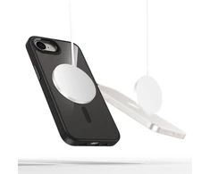 „Tech-Protect MagMat MagSafe“ dėklas, skirtas „iPhone 16e / 17e“ – juodas-skaidrus