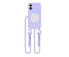 Tech-Protect MagNecklace MagSafe with Lanyard Apple iPhone 16 – dėklas telefonui violetinės spalvos