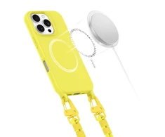 Tech-Protect MagNecklace MagSafe with Lanyard Apple iPhone 16 Pro Max – dėklas telefonui geltonos spalvos