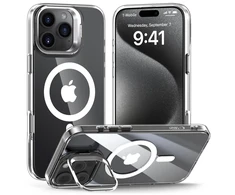 Tech-Protect MagStand MagSafe dėklas skirtas Apple iPhone 16 Pro – skaidrus