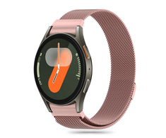 Apyrankė Samsung Galaxy Watch 4 / 5 / 5 PRO / 6 / 7 / FE Tech-Protect Milaneseband aukso ir rožinės spalvos