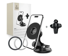 Tech-Protect N50 magnetinis automobilinis telefono laikiklis MagSafe for Cockpit/Air Vent – juodos spalvos