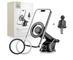 Tech-Protect N51 automobilinis telefono laikiklis su MagSafe for Cockpit/Air Vent – juodos spalvos