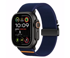 Tech-Protect Nylon apyrankė Apple Watch 44 / 45 / 46 / 49 mm – mėlynos spalvos