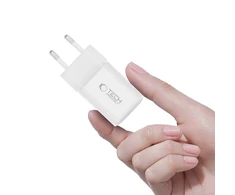 „Tech-Protect NCM33W“ 2 prievadų PD33W/QC3.0 sieninis įkroviklis - baltas