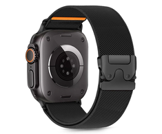 Tech-Protect Nylon apyrankė Apple Watch 44 / 45 / 46 / 49 mm – juodos spalvos