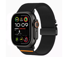 Tech-Protect Nylon apyrankė Apple Watch 44 / 45 / 46 / 49 mm – juodos spalvos