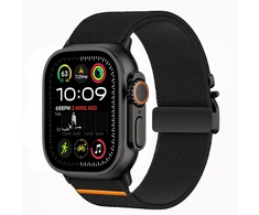Tech-Protect Nylon apyrankė Apple Watch 44 / 45 / 46 / 49 mm – juodos spalvos