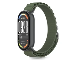 Tech-Protect Nylon Pro apyrankė skirta Xiaomi Smart Band 8 / 9 / 10 / NFC – žalios spalvos