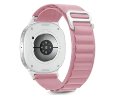 Tech-Protect Nylon Stripe apyrankė skirta Samsung Galaxy Watch 40/44/46 mm – rožinės spalvos