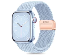 Apyrankė Apple Watch 3 / 4 / 5 / 6 / 7 / 8 / 9 / SE (38 / 40 / 41 mm) Tech-Protect Nylonmag Baby mėlynas
