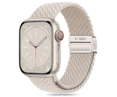 Apyrankė Apple Watch 4 / 5 / 6 / 7 / 8 / 9 / SE / Ultra 1 / 2 (42 / 44 / 45 / 49 mm) Tech-Protect Nylonmag Starlight kreminis