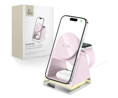 Tech-Protect QI15W-A43 3in1 MagSafe indukcinis įkroviklis - Rožinė