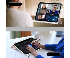 Tech-Protect SC Pen Hybrid Apple iPad 10.9” 10 / 2022 / 11” 11 / 2025 – dėklas planšetiniam kompiuteriui rožinės spalvos