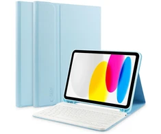 Tech-Protect SC Pen + klaviatūra su klaviatūra Apple iPad 10.9” 10 / 2022 / 11” 11 / 2025 – dėklas planšetiniam kompiuteriui mėlynos spalvos