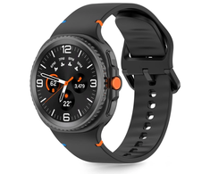 Tech-Protect Silikoninė apyrankė Samsung Galaxy Watch 8 / Classic (40 / 44 / 46 mm) juodos spalvos