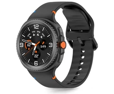 Tech-Protect Silikoninė apyrankė Samsung Galaxy Watch 8 / Classic (40 / 44 / 46 mm) juodos spalvos