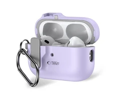 Dėklas TECH-PROTECT SLIM HOOK Apple AIRPODS PRO 1 / 2 levandų spalvos