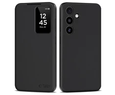 Tech-Protect Smart Wallet Dėklas skirtas Samsung Galaxy S25 Plus – Matte juodos spalvos