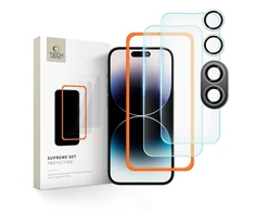 Tech-Protect Supreme Set apsauginis stiklas Apple iPhone 16 – transparent (3 vnt.)